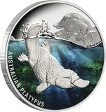2022 $1 Australian Platypus 1oz Silver Coloured Proof Coin