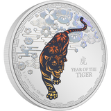 New Zealand 2022 Lunar Year of the Tiger 1oz Silver Proof Coin