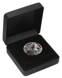 2022 White Tiger 2oz Silver Antiqued Coloured Coin