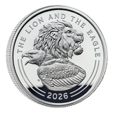 The Lion and The Eagle 2026 UK 1oz Silver Proof Coin