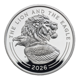 The Lion and The Eagle 2026 UK 5oz Silver Proof Coin