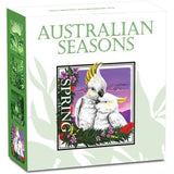 2013 $1 Australian Seasons Spring 1oz Silver Proof Square Shaped Coin
