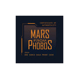 Mars from Phobos 2024 $100 1oz Gold Proof Coin