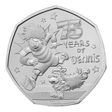 75 Years of Dennis the Menace 2026 UK 50p Brilliant Uncirculated Coin