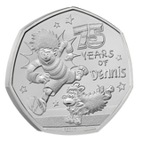 75 Years of Dennis the Menace 2026 UK 50p Brilliant Uncirculated Coin
