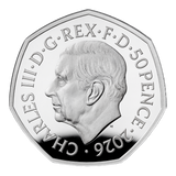 75 Years of Dennis the Menace 2026 UK 50p Silver Proof Colour Coin