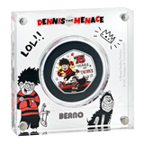 75 Years of Dennis the Menace 2026 UK 50p Silver Proof Colour Coin