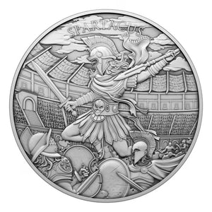 Legendary Warriors: Spartacus 1oz Silver Round