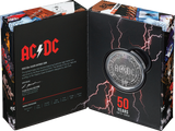 2023 50th Anniversary of ACDC 50c Silver Antiqued Coin