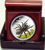 2012 Deadly & Dangerous - Funnel Web Spider 1oz Silver Proof Coin