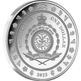 2023 King Charles III Coronation Crown $1 1oz Silver Proof Coin