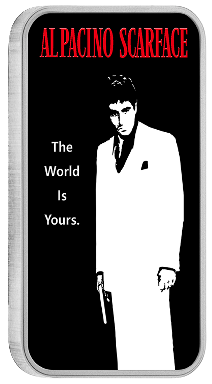 2023 Scarface 40th Anniversary 1oz Coloured Silver Proof Coin 2023 Scarface 40th Anniversary 1oz Coloured Silver Proof Coin