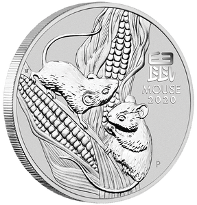 2020 1/2oz Silver Year of the Mouse Coin