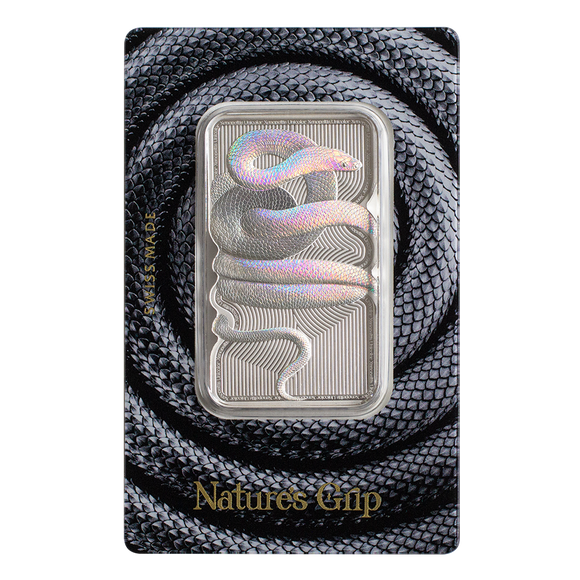 PAMP 2023 Natures Grip Sunbeam Snake 1oz Silver Bar