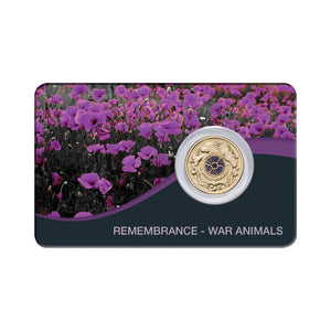 Australia Remembrance Day War Animals 2024 $2 Colour Aluminium-Bronze Uncirculated Coin Pack