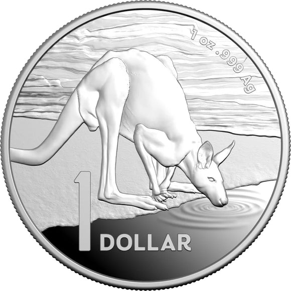 Kangaroo Series 2024 $1 1oz Fine Silver Proof Coin