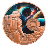 Cosmic Encounters 2025 $1 Rotating Silver & Copper Bimetal Antique Coin