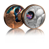 Cosmic Encounters 2025 $1 Rotating Silver & Copper Bimetal Antique Coin