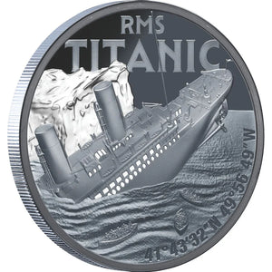 Titanic 2025 $1 1oz Silver Black Proof Coin