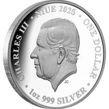 2025 $1 Birds of Australia Wedge-tailed Eagle 1oz Silver Proof Coin