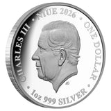 Decimal Currency 60th Anniversary 2026 $1 Gold-plated 1oz Silver Proof Coin