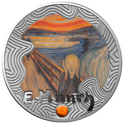 2024 The Scream - 160th anniversary of Edvard Munch's birth 17.50g Silver Coin