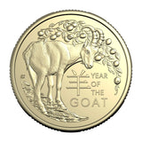 2027 Australia Lunar Year of the Goat $1 Aluminium-Bronze Uncirculated 2-Coin Set