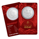 2027 Australia Lunar Year of the Goat 50c Tetradecagon Cupro-Nickel Uncirculated Coin