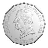 Pack of 5 - 2026 50c Australia Christmas Decoration Colour Cupro-Nickel Uncirculated Coin