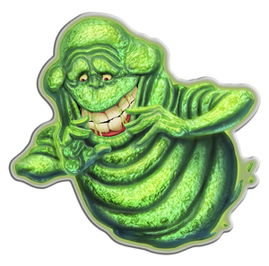 2024 Ghostbusters 2oz Silver Slimer Shaped Coin