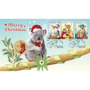 2024 Merry Christmas Stamp and Coin Cover PNC