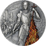 2022 JEANNE D'ARC - Joan of Arc Heroines 2oz Silver $5 Coin