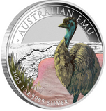 2025 Australian Emu 1oz Silver Coloured Coin