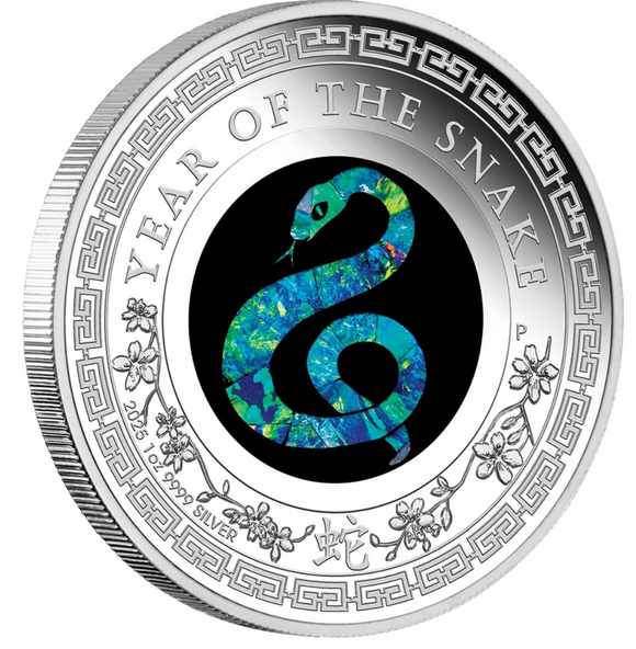 2025 Year Of The Snake Opal 1oz Silver Proof Coin