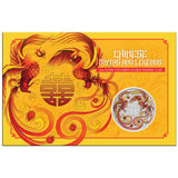 2025 1oz Chinese Myths and Legends Double Phoenix Silver Fire Coloured Coin in Card