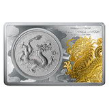 2025 Chinese 1oz Silver Dragon Coin with 2oz Gilded Silver Bar Premium Edition Set