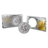 2025 Chinese 1oz Silver Dragon Coin with 2oz Gilded Silver Bar Premium Edition Set