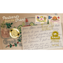 2025 $1 Postcards from the Front PNC Perth Money Expo ANDA Special