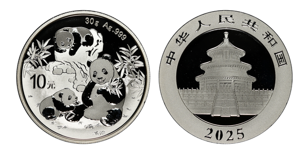 2025 China 10 Yuan Panda Silver Coin - 30g .999 Fine Silver Coin With COA 8 thumbnail image