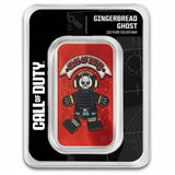 Call of Duty Gingerbread Ghost 1 oz Pure Silver Colorized Bar – PAMP Suisse