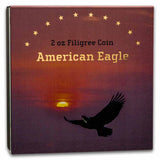 2026 2oz Silver Gilded Filigree American Eagle Coin