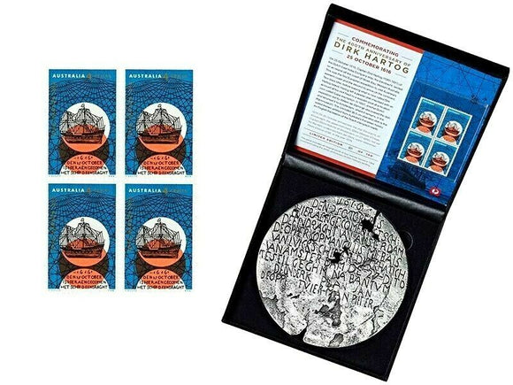 2016 Dirk Hartog Plate - Stamp and Medallion Set (Limited Edition of 100)