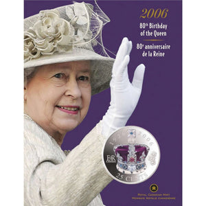 2006 25c 80th Birthday of the Queen - UNC