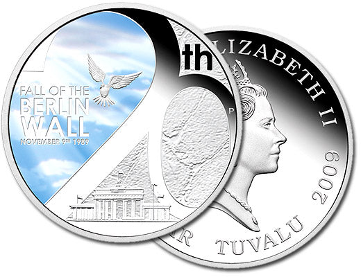 2009 20th Anniversary of the Fall of the Berlin Wall 1oz Silver Proof Coin