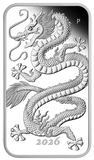 2026 Dragon 1oz Silver Proof Rectangle Coin