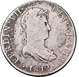 1819 Mexico Ferdinand VI 8 Reales Pillar Dollar Fine