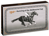 2010 50c 150th Running of The Melbourne Cup Selectively Gold Plated Silver Proof 2 Coin Set