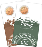 2021 $1 Australian Penny Copper Uncirculated 2 Coin Set