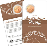 2021 $1 Australian Penny Copper Uncirculated 2 Coin Set