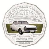 2017 50c Ford Classic - 1965 Cortina GT500 UNC Coin in Card